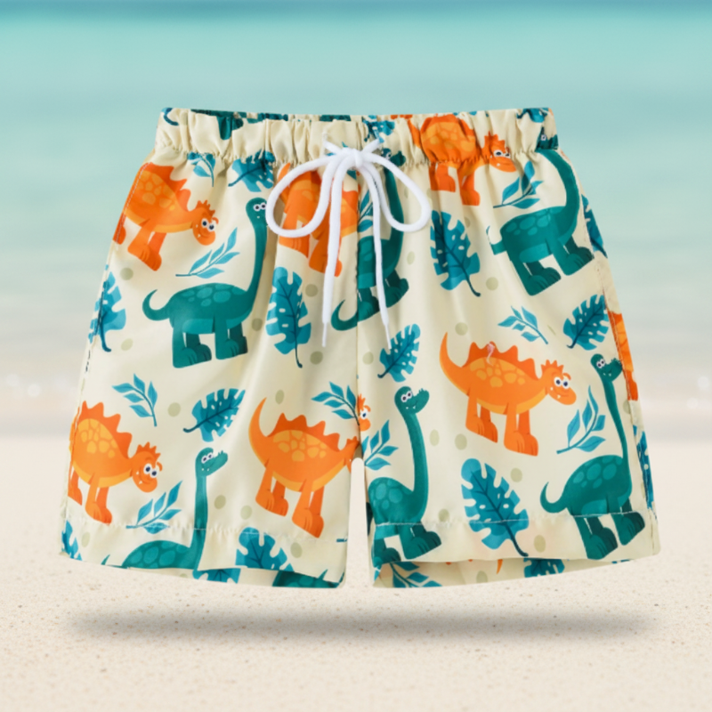 Beach Shorts – Lightweight & playful – Tropical Kids' Swim Trunks