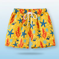 Thumbnail for Beach Shorts – Lightweight & playful – Tropical Kids' Swim Trunks