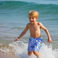 Thumbnail for Beach Shorts – Lightweight & playful – Tropical Kids' Swim Trunks