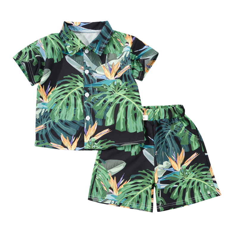 Mini Fashion™ - Fresh & Cheerful - Flowers Boys Set