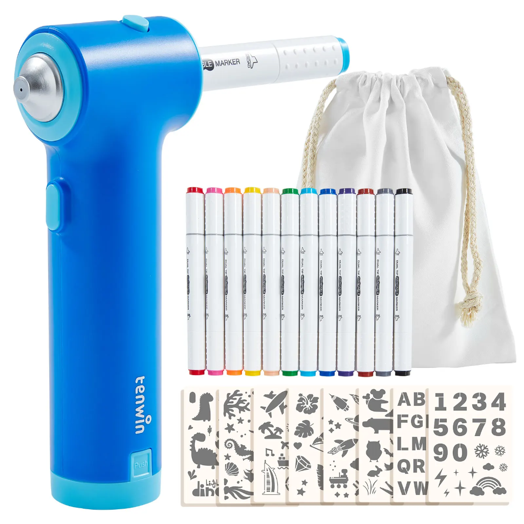 PaintBuddy – Creative & Educational – Portable Airbrush Drawing Set
