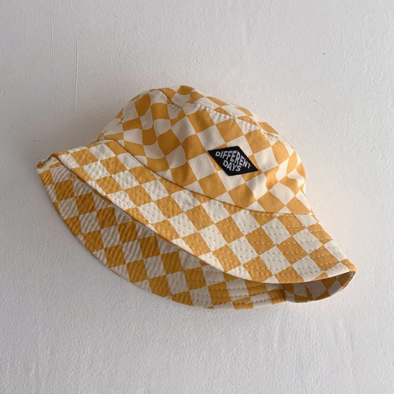Bucket Hat – Cute & Protective – Children's Checkered Hat