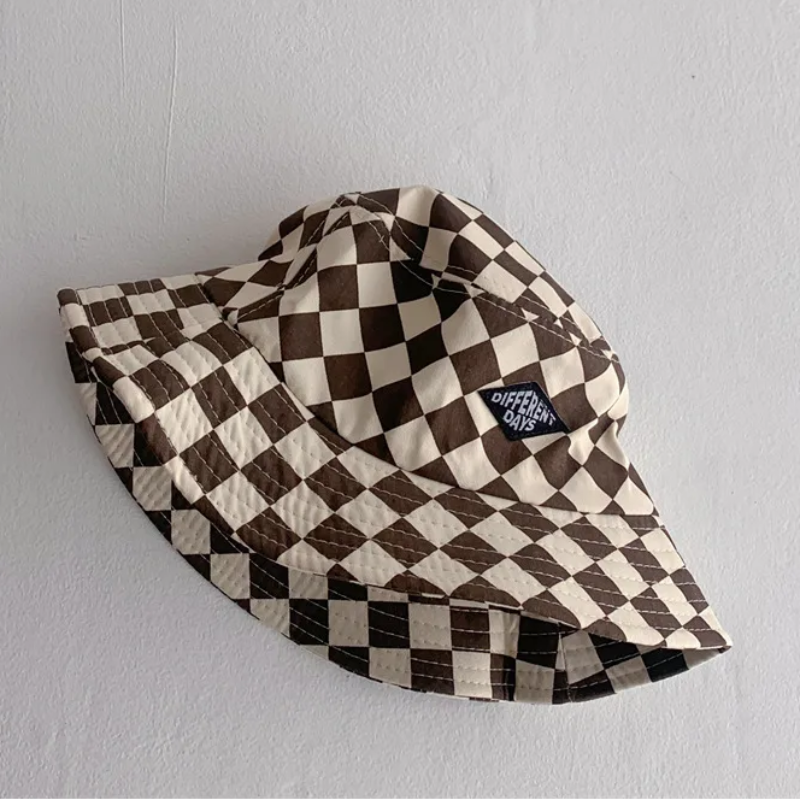 Bucket Hat – Cute & Protective – Children's Checkered Hat