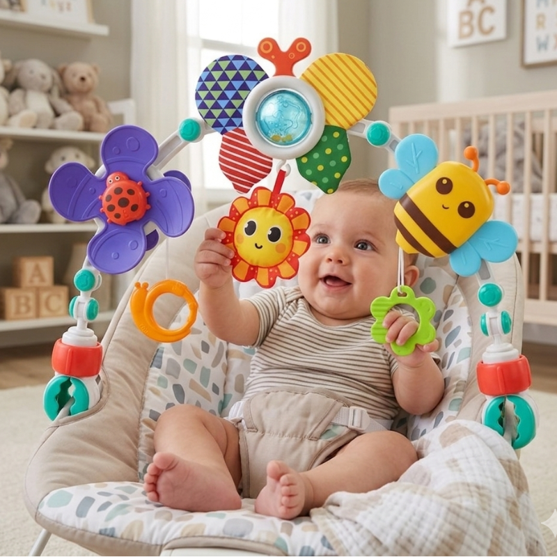 BuzzBloom – Colorful & Interactive – Baby Play Arch