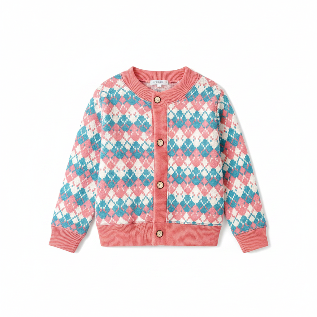CozyCardi – Soft & Warm – Knitted Cardigan with Cute Prints