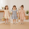 Short Sleeve Embroidery Dress – Elegance & Comfort – Boutique Girls' Dress