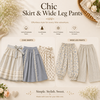 Thumbnail for Chic Skirt & Wide Leg Pants – Elegant & Comfort – Children's Clothing