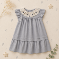 Thumbnail for Princess Dress – Stylish & comfortable – Dress with an embroidered collar