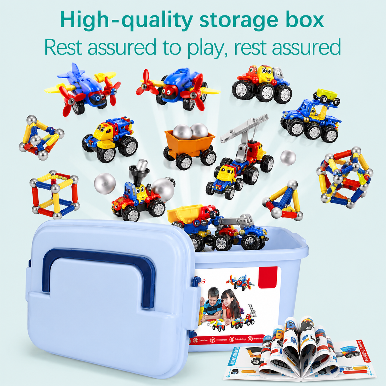 Magnetic Cars™ – Magnetic Building Fun - Magnetic Vehicles Toy Set