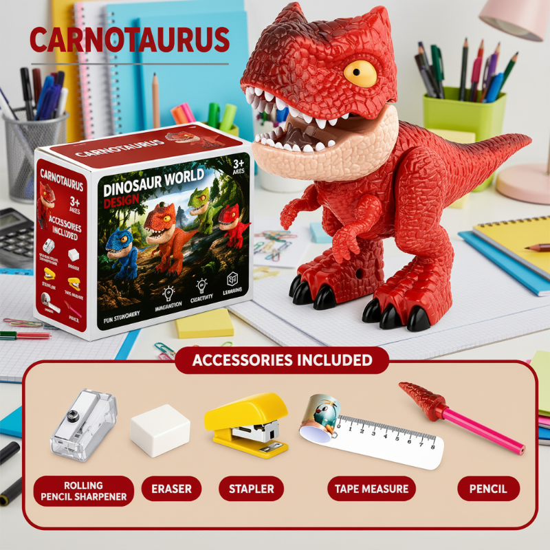 Dinosaur Stationery Toy – Creative & Educational – 5-in-1 Desk Set