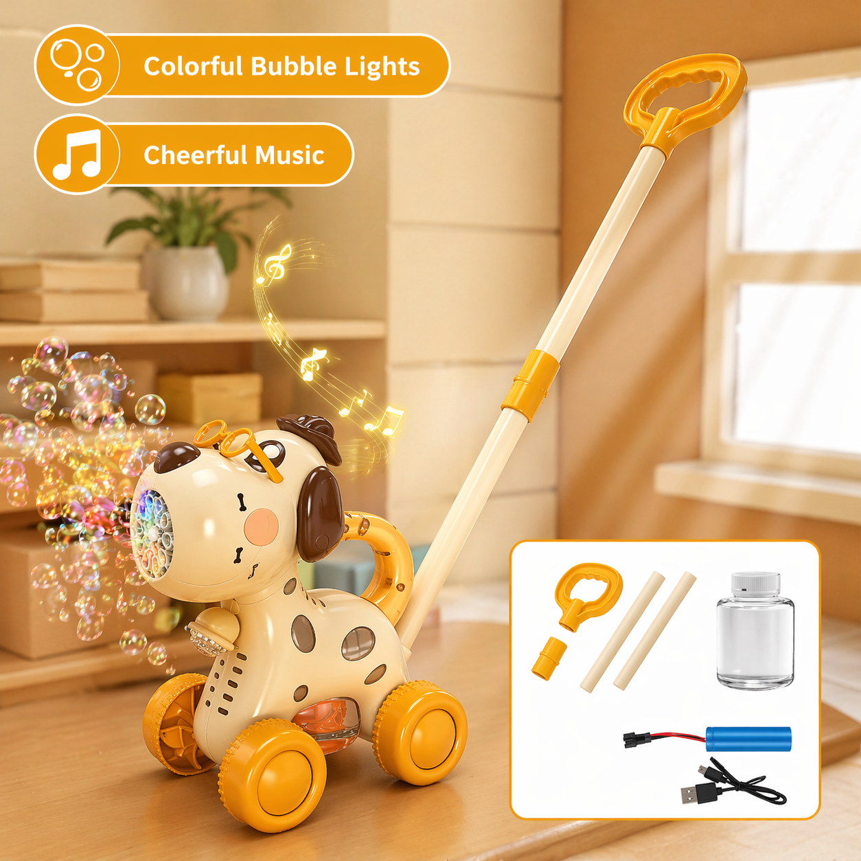 Bubble Blower – Fun & Playful – Bubble Blower Push Cart