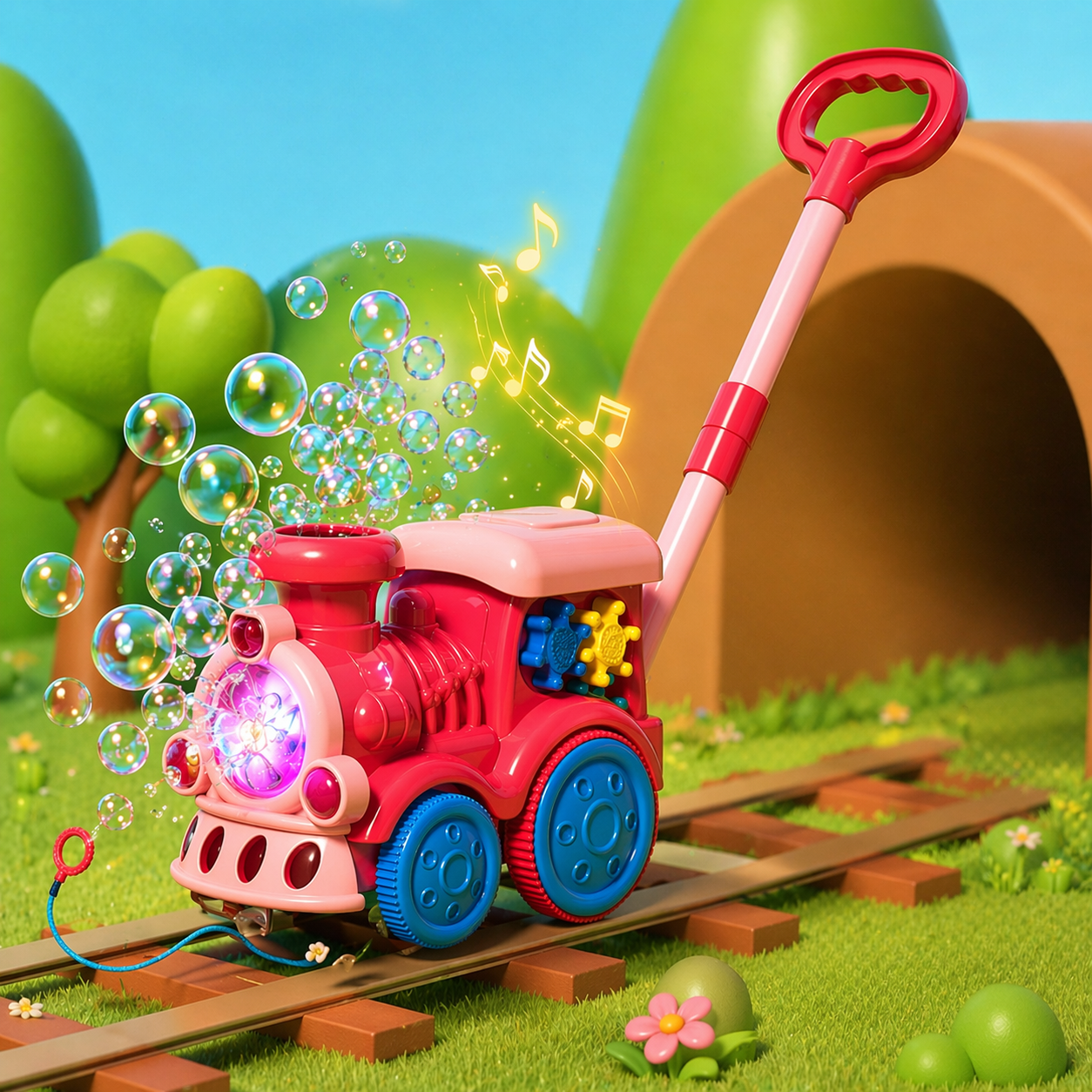Bubble Blower – Fun & Playful – Bubble Blower Push Cart