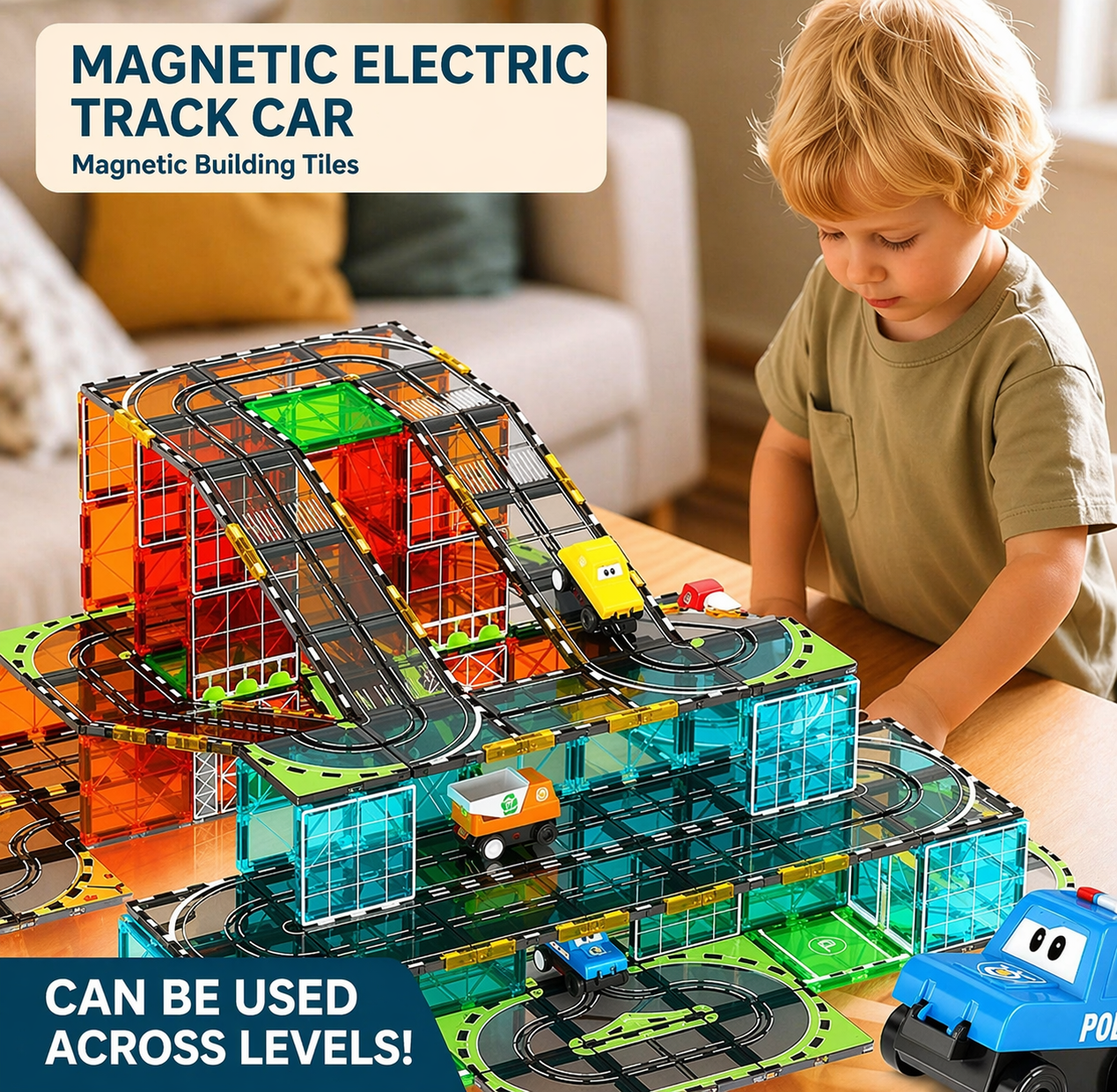 Magnetic Road Blocks – Creative & Educational – Magnetic Roads Building Set