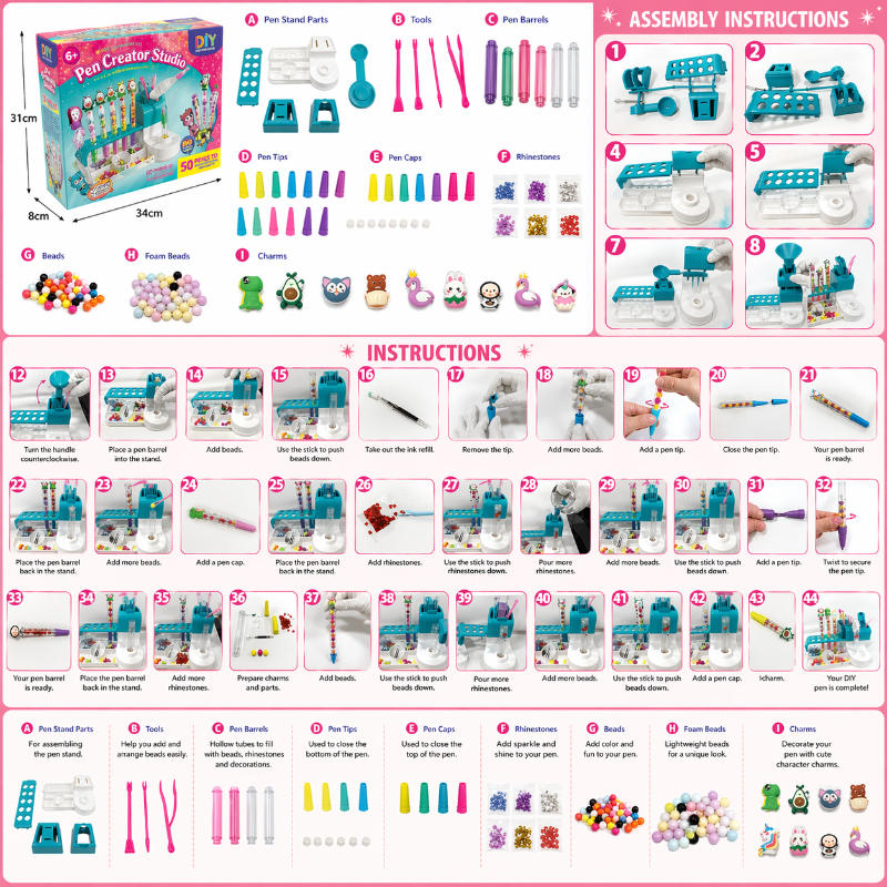 DIY Sand Art Pen – Creative & Educational – Pen Creator Play Set