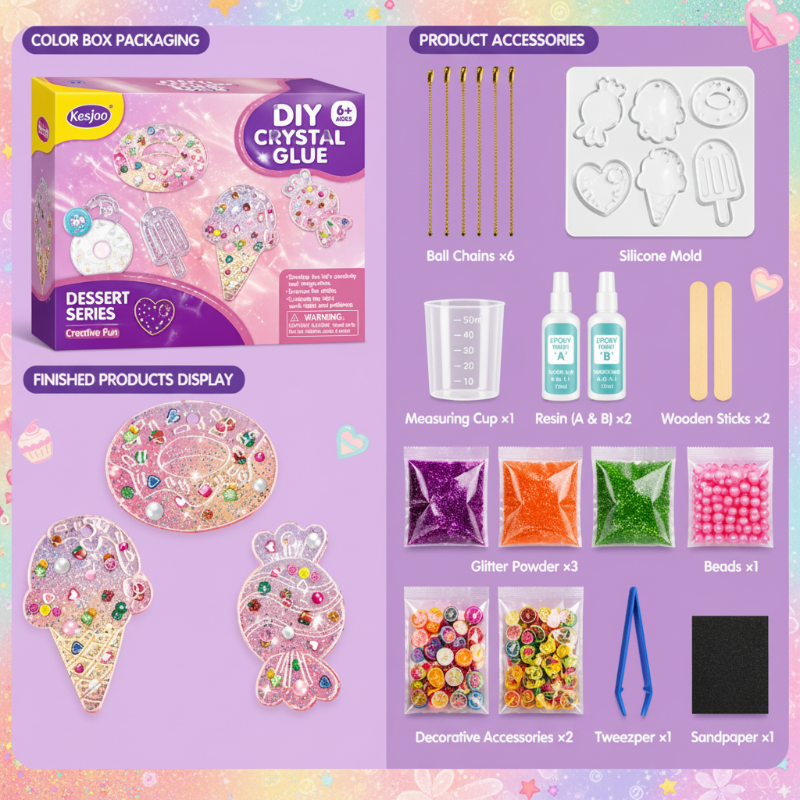 DIY Crystal Keychain Kit – Creative & Fun – Keychain Craft Kit