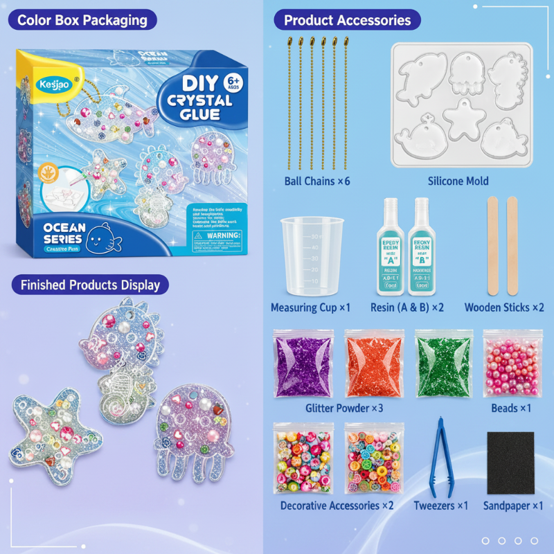 DIY Crystal Keychain Kit – Creative & Fun – Keychain Craft Kit