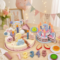 Thumbnail for Wooden Cake Cutting Toy – Creative & Role-Playing – Wooden Birthday Cake