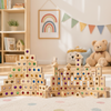 Rainbow Gem Stacking Blocks – Creative & Educational – Wooden Stacking Blocks Set