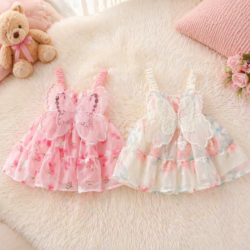 Girls Butterfly Dress – Cute & Lightweight – Children's Dress