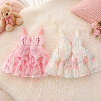 Thumbnail for Girls Butterfly Dress – Cute & Lightweight – Children's Dress