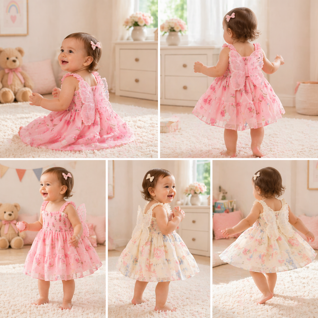 Girls Butterfly Dress – Cute & Lightweight – Children's Dress