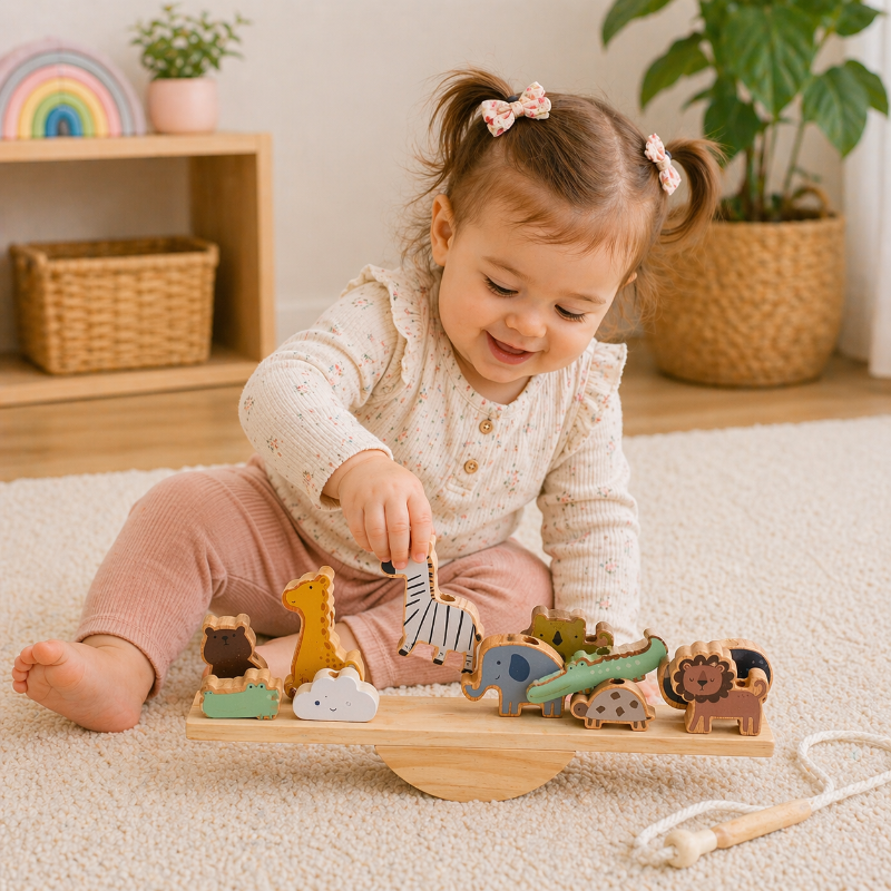 Wooden Forest Blocks – Creativity & Development – Wooden Stacking Blocks Set