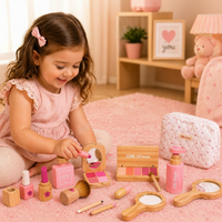 Thumbnail for Wooden Makeup Play Set – Creative & Role-Play – Wooden Makeup Set
