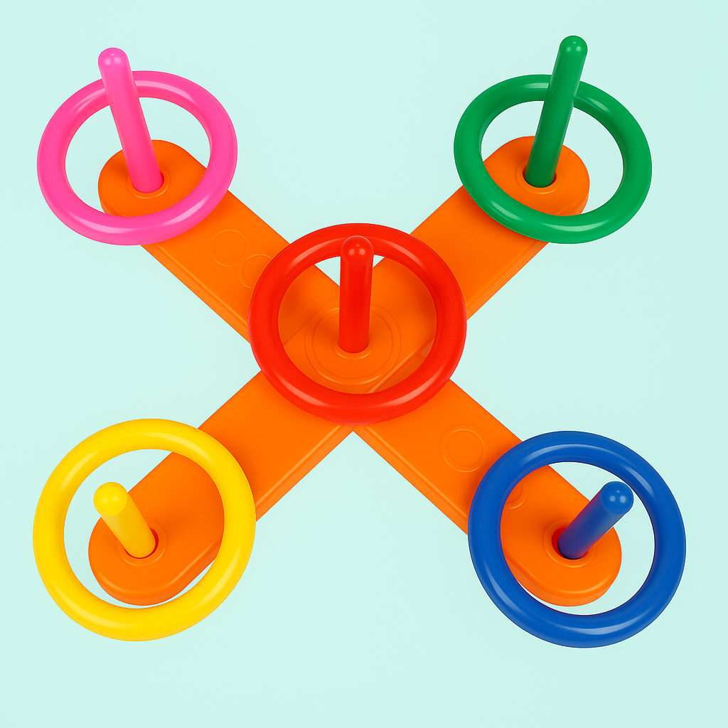 Hoop Ring Toss™ – Throw & Score - Rings Throwing Outdoor Play Set