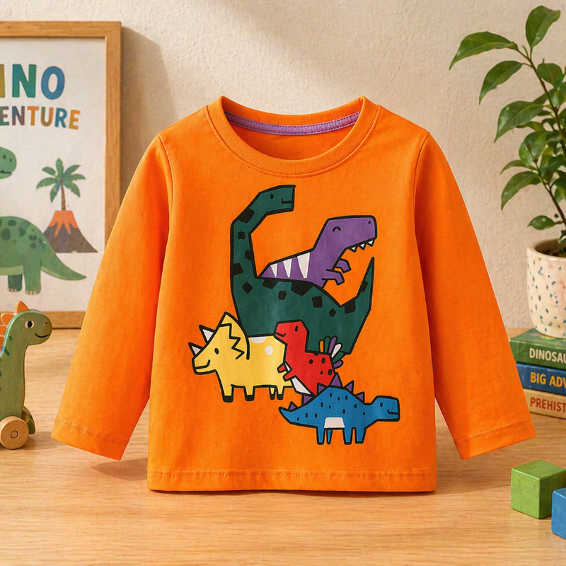 Kids Dinosaur Sweatshirt – Comfort & Style – Dino Kids' Sweater