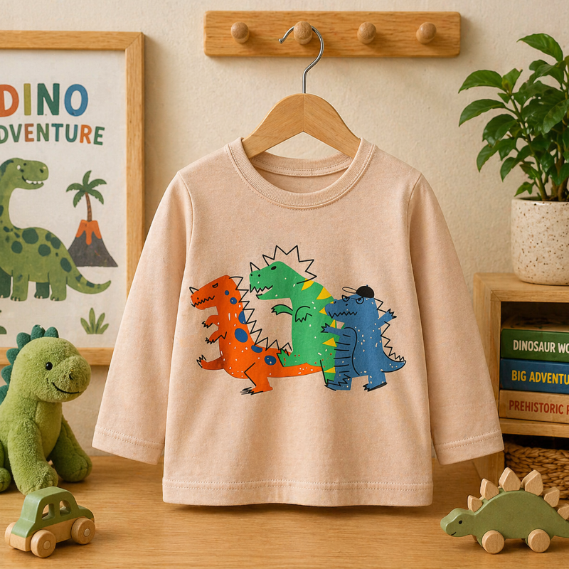 Kids Dinosaur Sweatshirt – Comfort & Style – Dino Kids' Sweater
