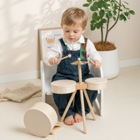 Thumbnail for Kids Wooden Drum Toy – Music & Creativity – Drum Play Set