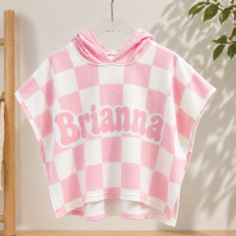 Personalized Hooded Towel – Soft & Unique – Personalized Children's Bath Cape