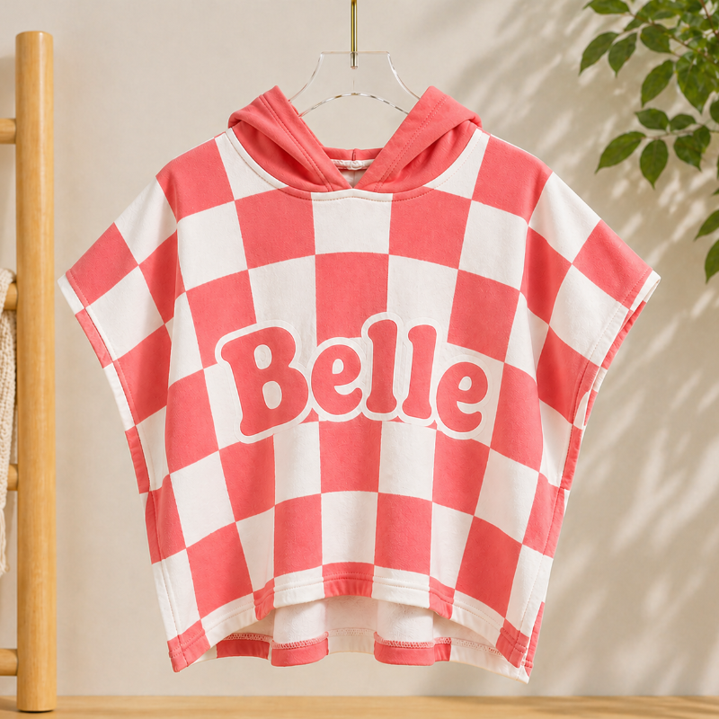 Personalized Hooded Towel – Soft & Unique – Personalized Children's Bath Cape