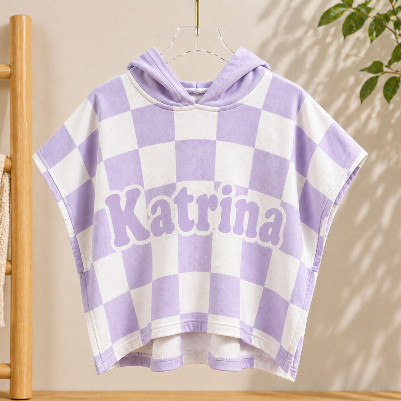 Personalized Hooded Towel – Soft & Unique – Personalized Children's Bath Cape