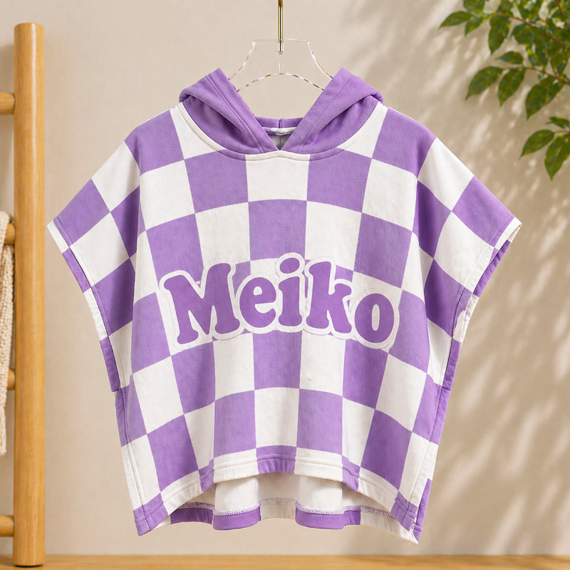 Personalized Hooded Towel – Soft & Unique – Personalized Children's Bath Cape