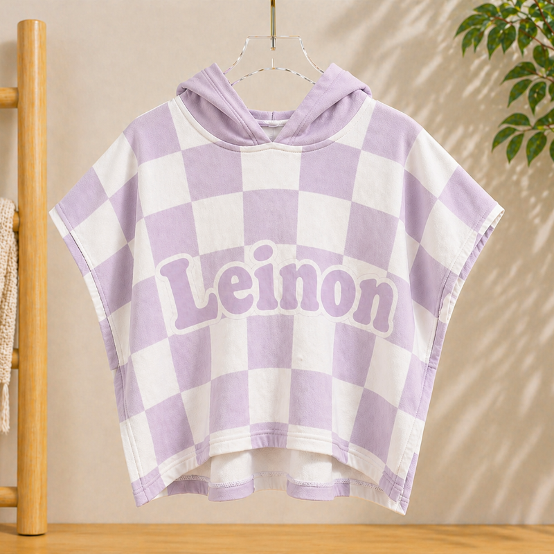 Personalized Hooded Towel – Soft & Unique – Personalized Children's Bath Cape