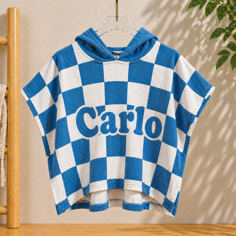 Personalized Hooded Towel – Soft & Unique – Personalized Children's Bath Cape
