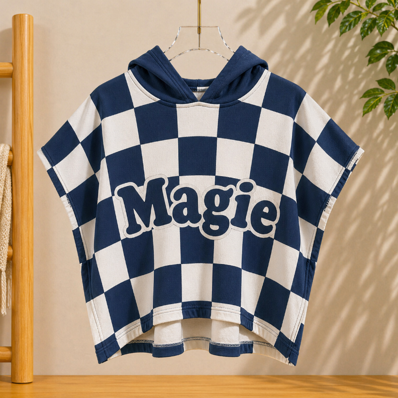 Personalized Hooded Towel – Soft & Unique – Personalized Children's Bath Cape