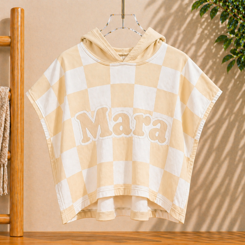Personalized Hooded Towel – Soft & Unique – Personalized Children's Bath Cape
