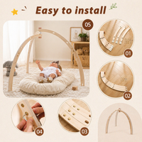 Thumbnail for Wooden Baby Rattle Toy – Sensory & Safe – Baby Gym