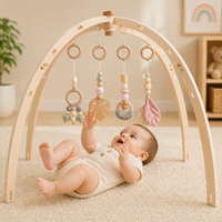 Thumbnail for Wooden Baby Rattle Toy – Sensory & Safe – Baby Gym