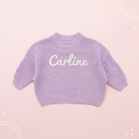 Thumbnail for Personalized Baby Sweater – Unique & Loving – Embroidered Personalized Baby Sweater