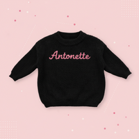Thumbnail for Personalized Baby Sweater – Unique & Loving – Embroidered Personalized Baby Sweater