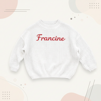 Thumbnail for Personalized Baby Sweater – Unique & Loving – Embroidered Personalized Baby Sweater