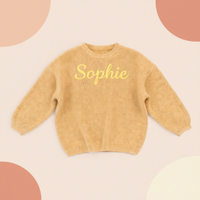 Thumbnail for Personalized Baby Sweater – Unique & Loving – Embroidered Personalized Baby Sweater