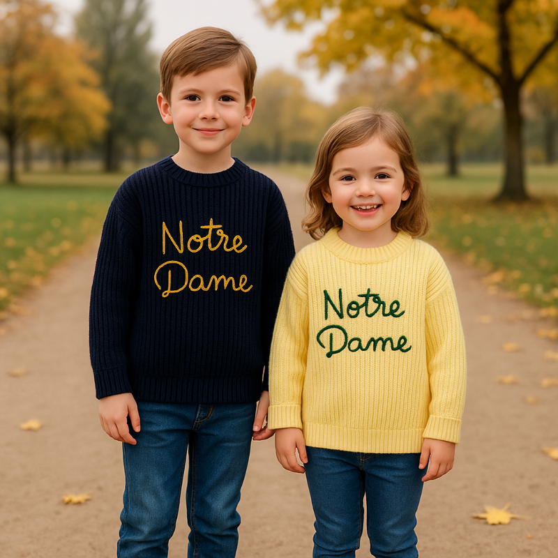WarmWeave – Comfortable & Playful – 'Notre Dame' Sweater