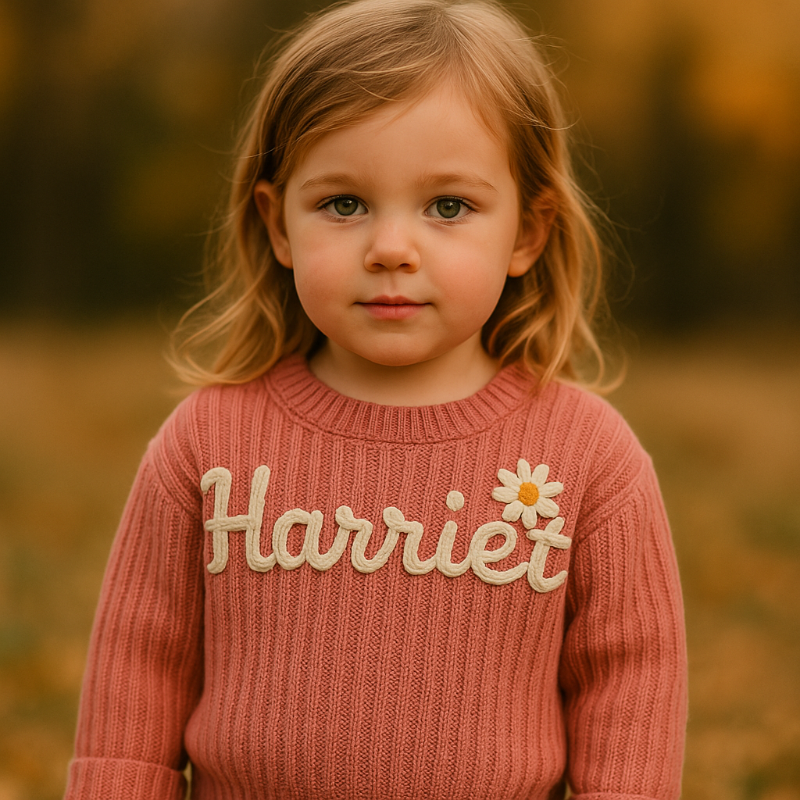 TinyStitch – Personalized Knitted Name Sweater for Children