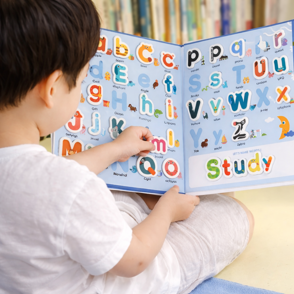 BusyBrain – Learn English words & math – Alphabet & Numbers Puzzle Book