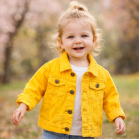 Thumbnail for Candy Color Denim Jacket – Lightweight Denim Jacket for Kids