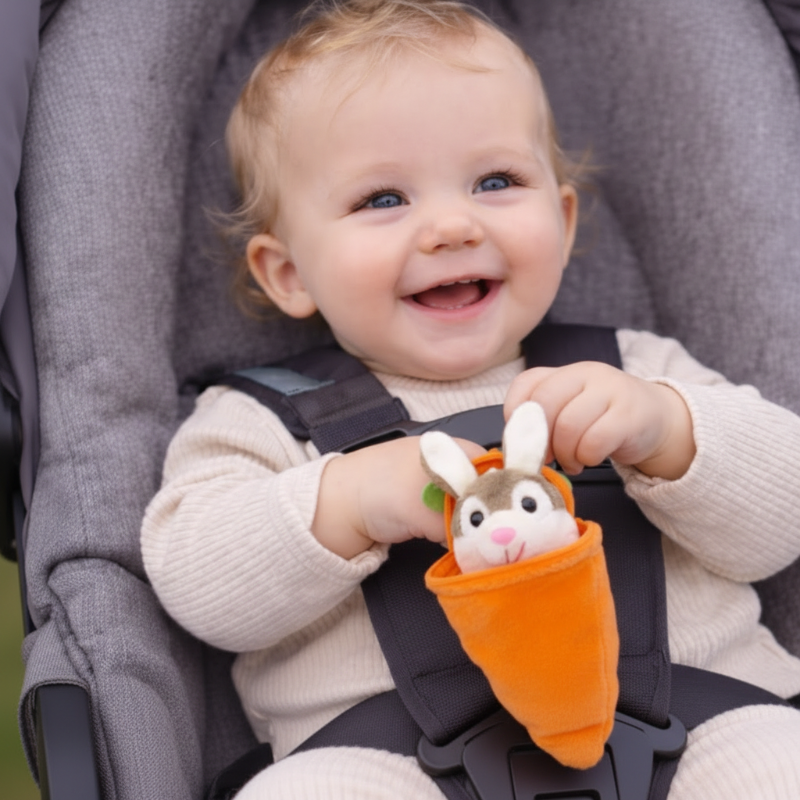 Personalized Bunny – The Ultimate Easter Gift - Plush Carrot Bunny with Name